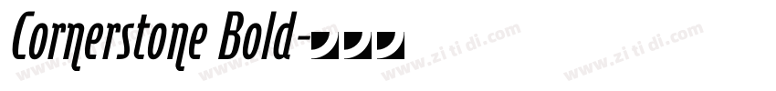 Cornerstone Bold字体转换